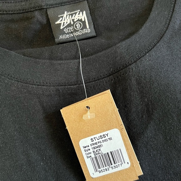 🎊HOST PICK🎊 Stussy Black Strike Pigment Dyed Tee - Picture 3 of 6